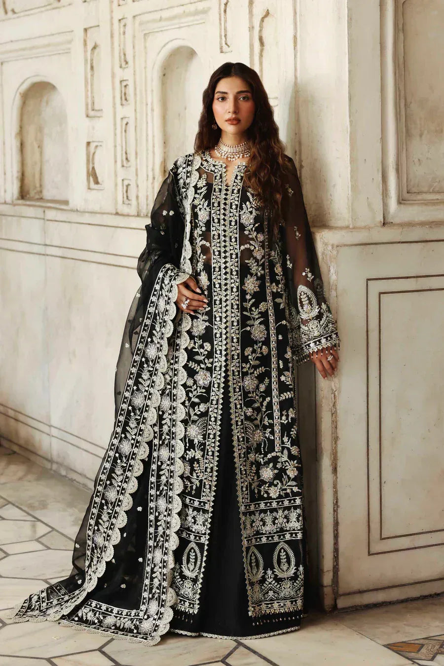 Akbar Aslam | Rang Mehal | Siyahgul - Aqsa Fabrics
