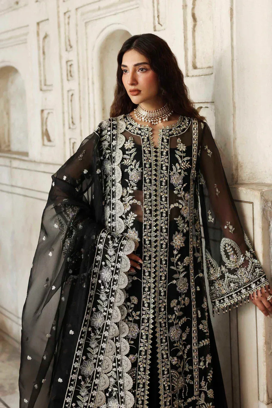 Akbar Aslam | Rang Mehal | Siyahgul - Aqsa Fabrics