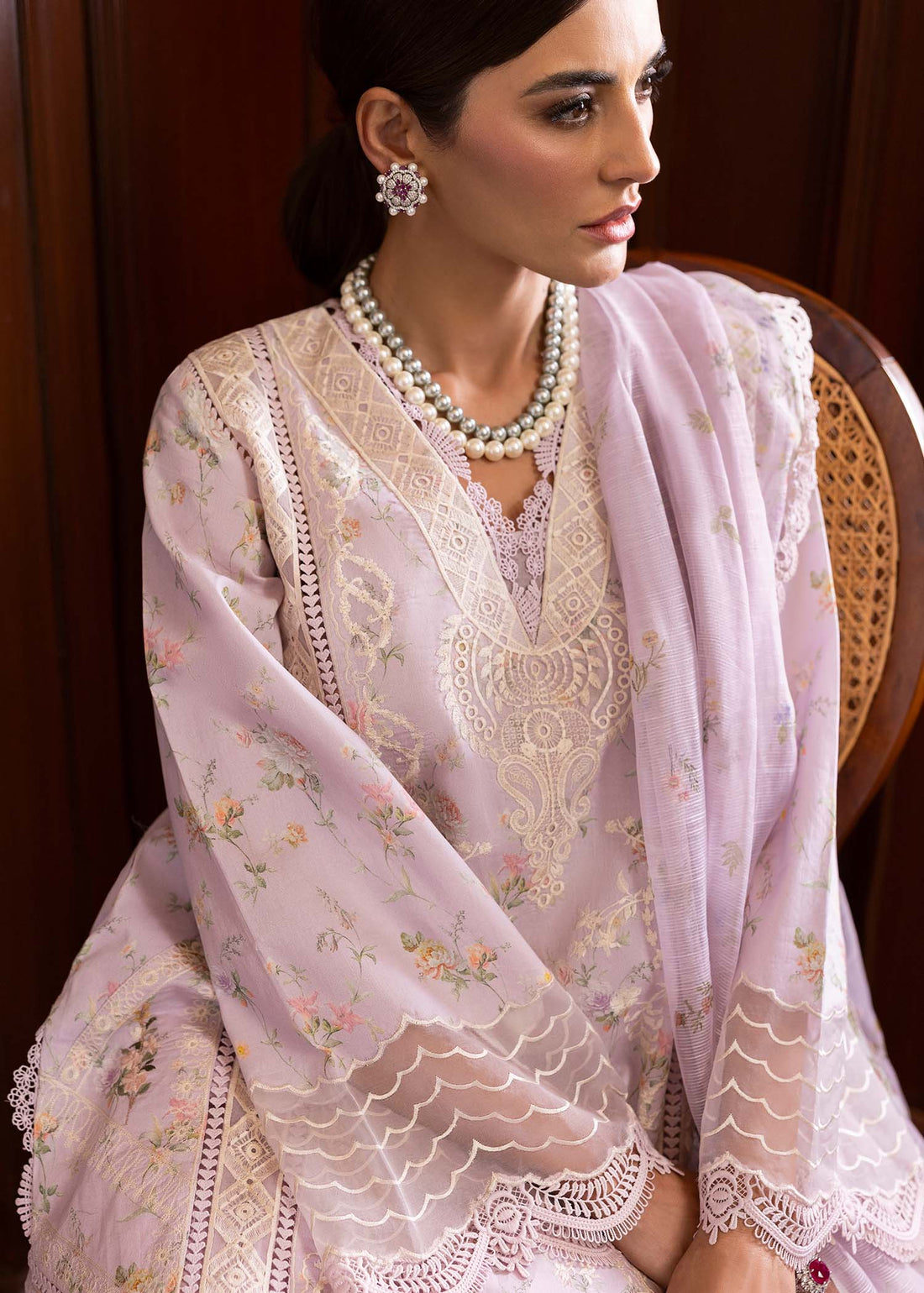 Saira Shakira | Bloom Lawn 25 | SWEET OPEL 8-A - Aqsa Fabrics