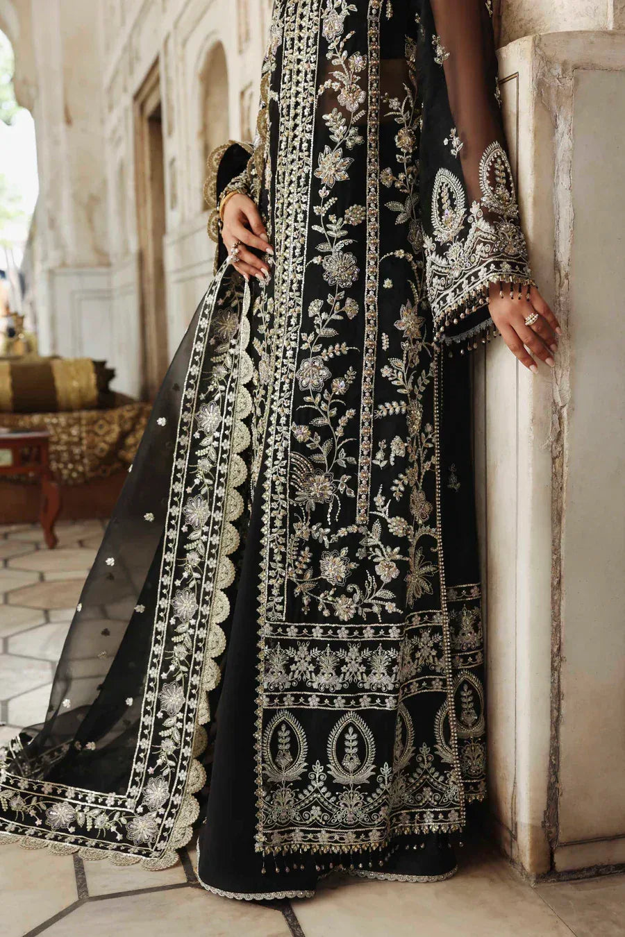 Akbar Aslam | Rang Mehal | Siyahgul - Aqsa Fabrics
