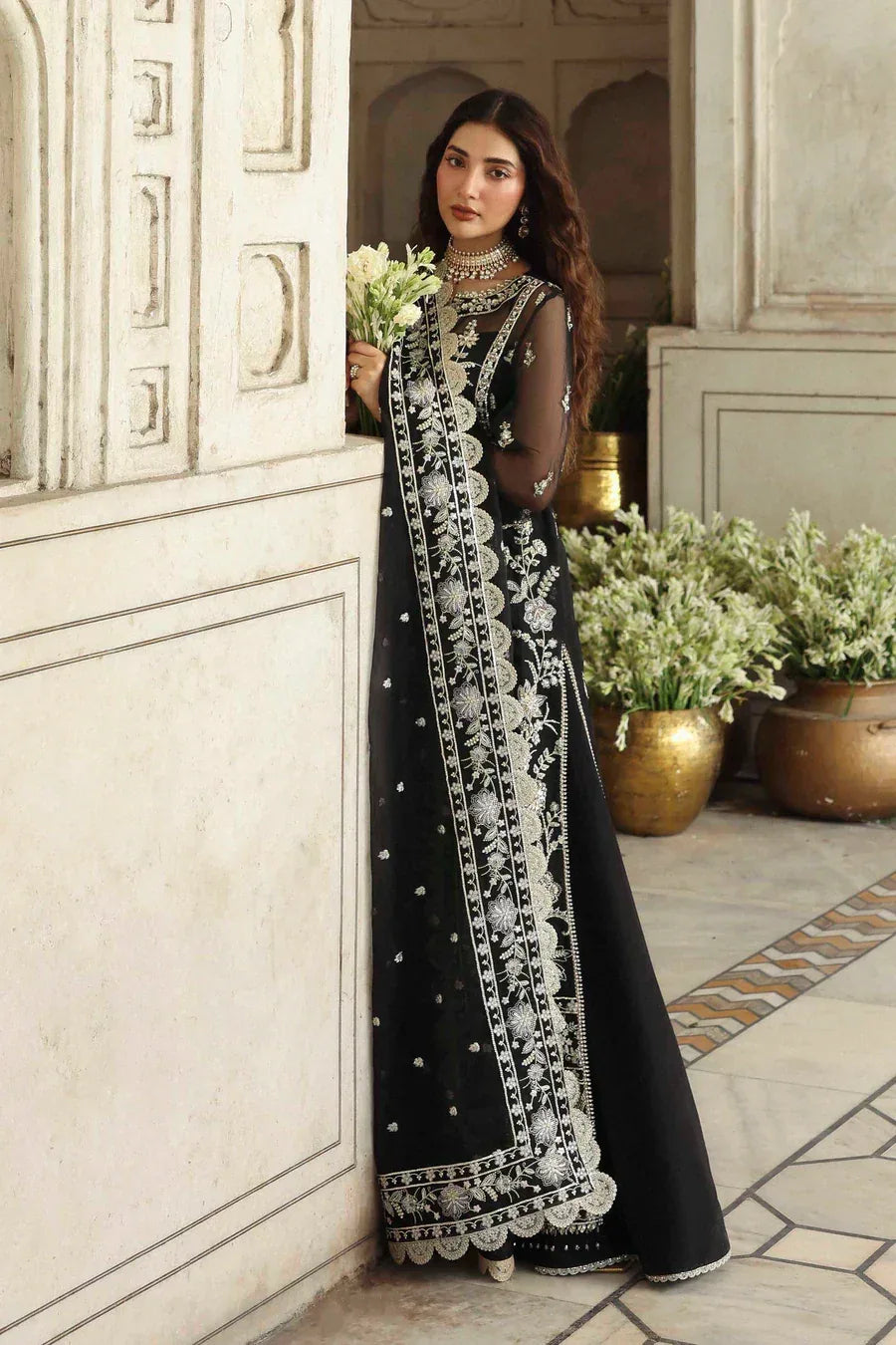 Akbar Aslam | Rang Mehal | Siyahgul - Aqsa Fabrics