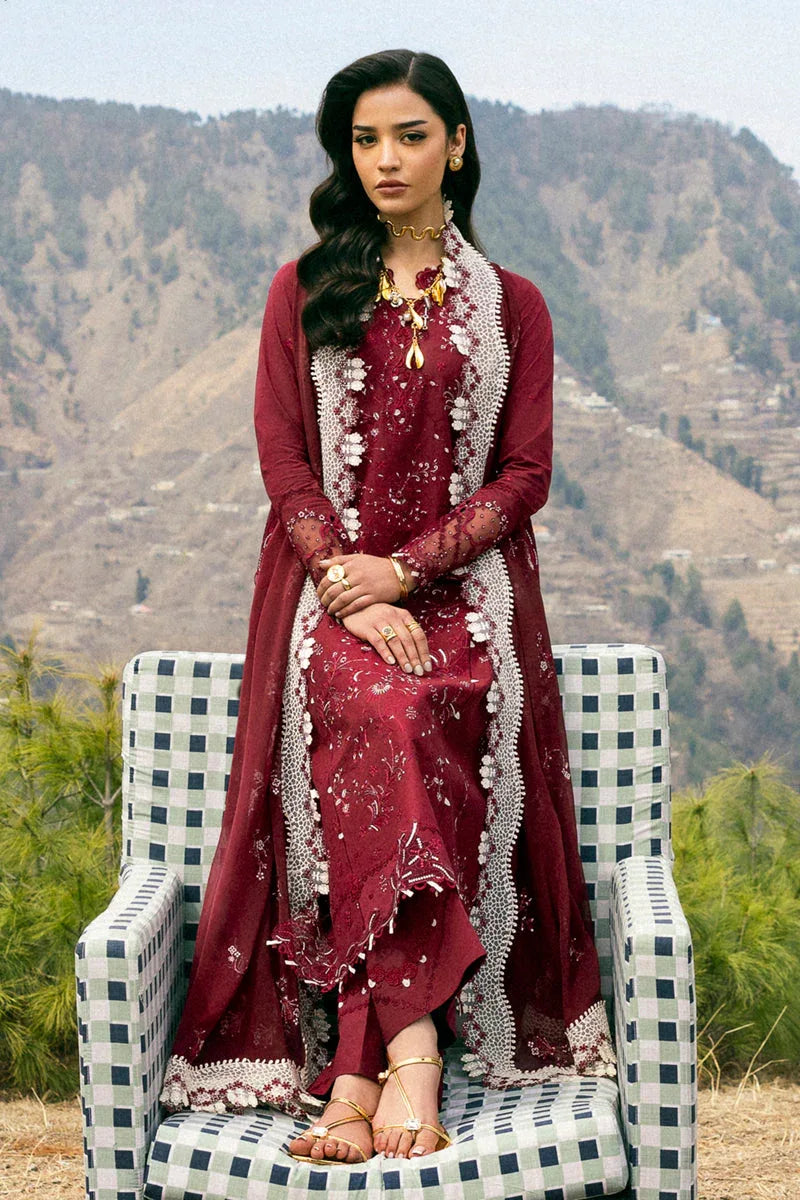 Qalamkar | Qlinekari Lawn | DC-06 Aila - Aqsa Fabrics