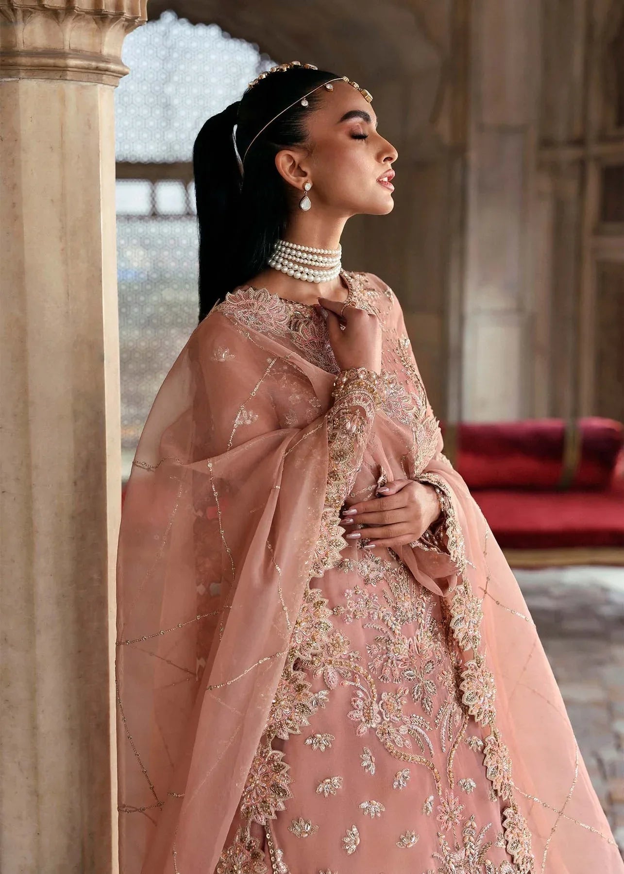 Akbar Aslam | Dastaan Luxury Formals | Nazneen - Aqsa Fabrics