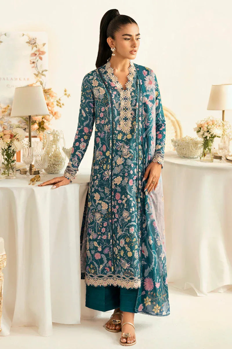 Qalamkar | Q Prints 2025 | PQ-04 RHEA - Aqsa Fabrics