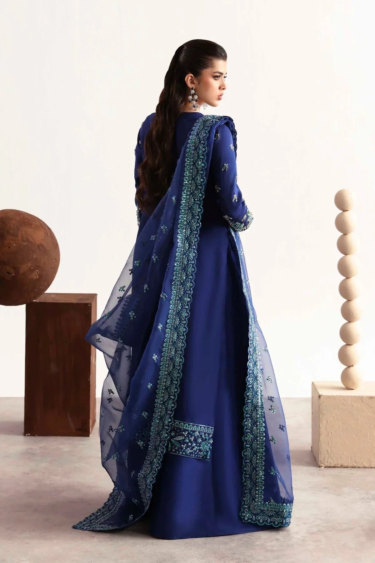 Akbar Aslam | Luxury Formals 25 | Sapphire - Aqsa Fabrics