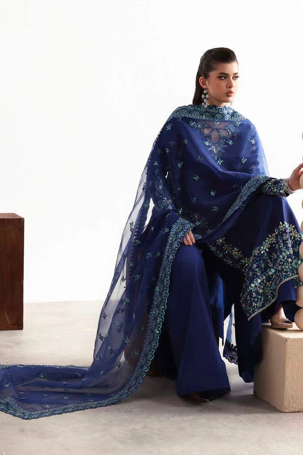 Akbar Aslam | Luxury Formals 25 | Sapphire - Aqsa Fabrics