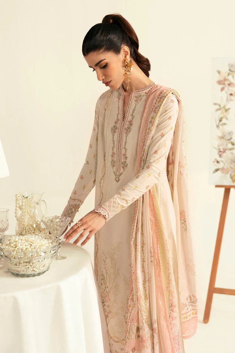 Qalamkar | Q Prints 2025 | PQ-01 NENA - Aqsa Fabrics