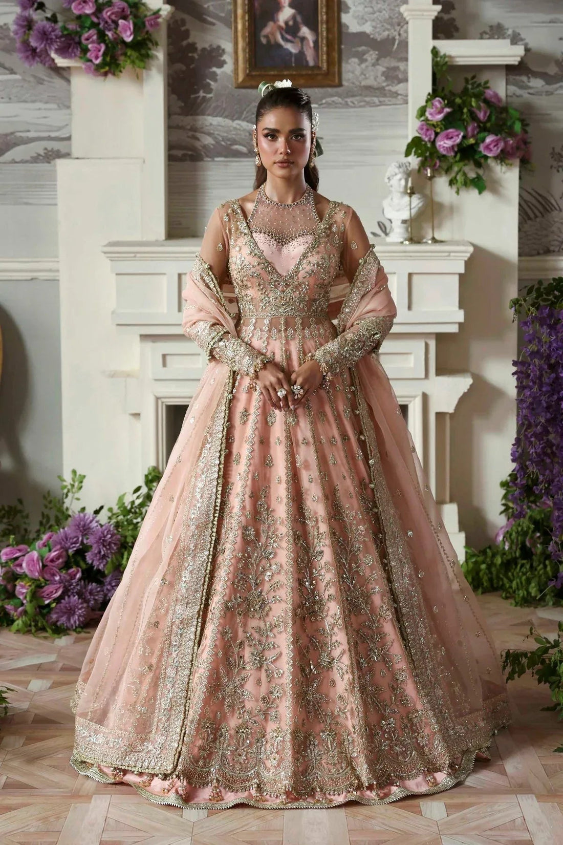 Akbar Aslam | Deewani Wedding Formals | Sanoura - Aqsa Fabrics