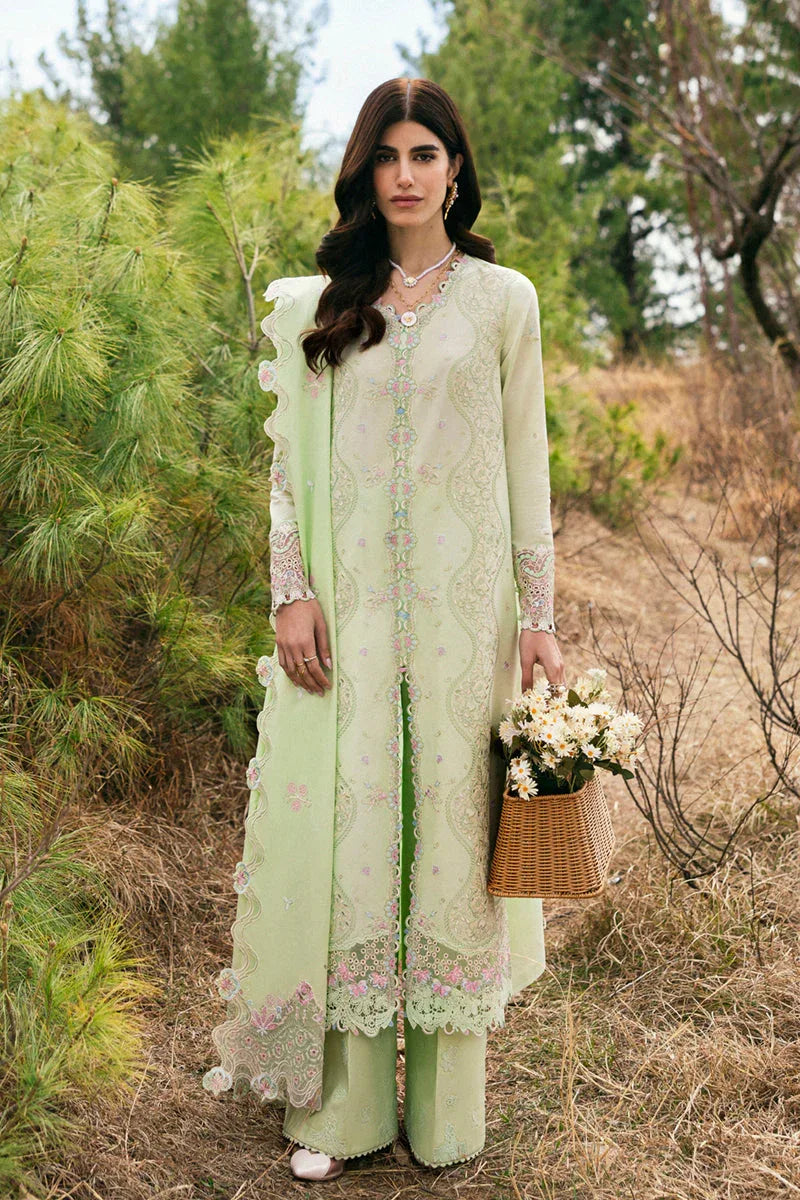 Qalamkar | Qlinekari Lawn | DC-14 Meline - Aqsa Fabrics