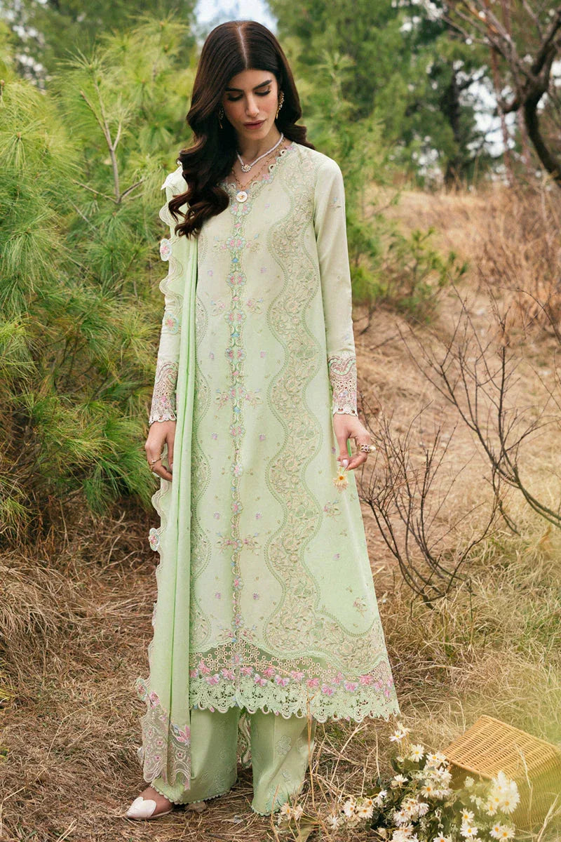 Qalamkar | Qlinekari Lawn | DC-14 Meline - Aqsa Fabrics