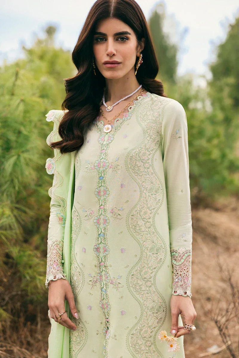 Qalamkar | Qlinekari Lawn | DC-14 Meline - Aqsa Fabrics