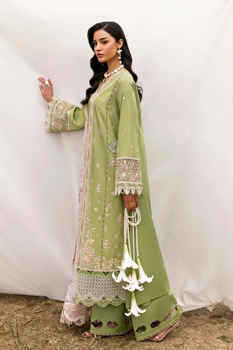 Qalamkar | Qlinekari Lawn | DC-01 Lovisa - Aqsa Fabrics