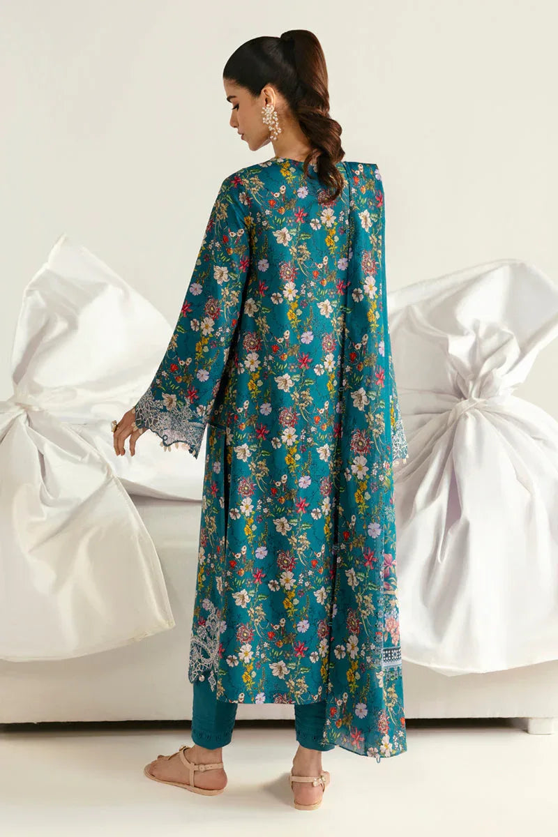 Qalamkar | Q Prints 2025 | PQ-10 FAHA - Aqsa Fabrics