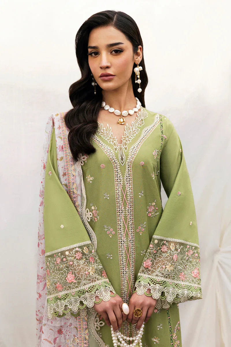 Qalamkar | Qlinekari Lawn | DC-01 Lovisa - Aqsa Fabrics