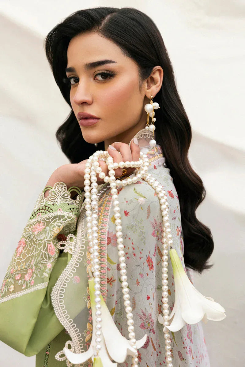 Qalamkar | Qlinekari Lawn | DC-01 Lovisa - Aqsa Fabrics