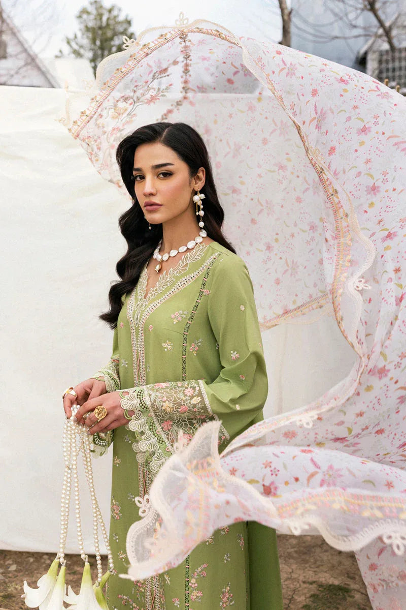 Qalamkar | Qlinekari Lawn | DC-01 Lovisa - Aqsa Fabrics