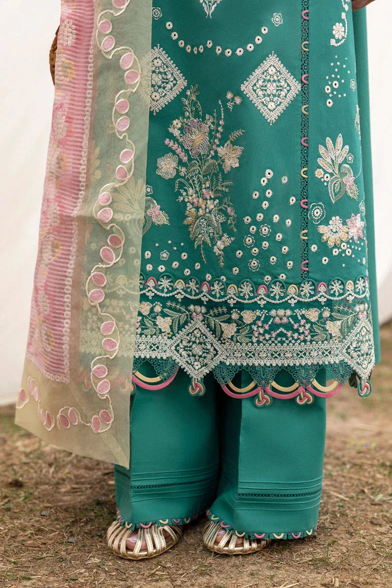 Qalamkar | Qlinekari Lawn | DC-08 Elida - Aqsa Fabrics