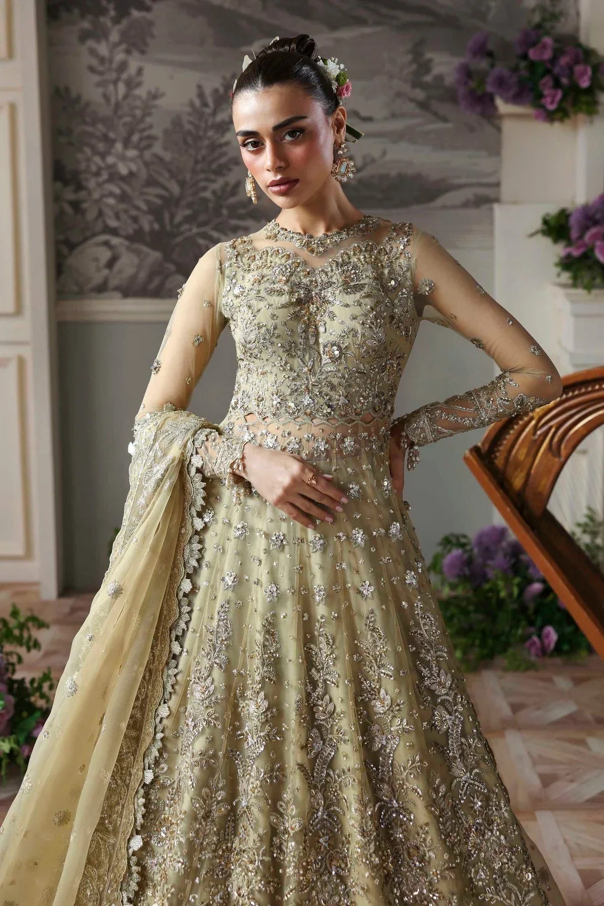 Akbar Aslam | Deewani Wedding Formals | Mintara - Aqsa Fabrics
