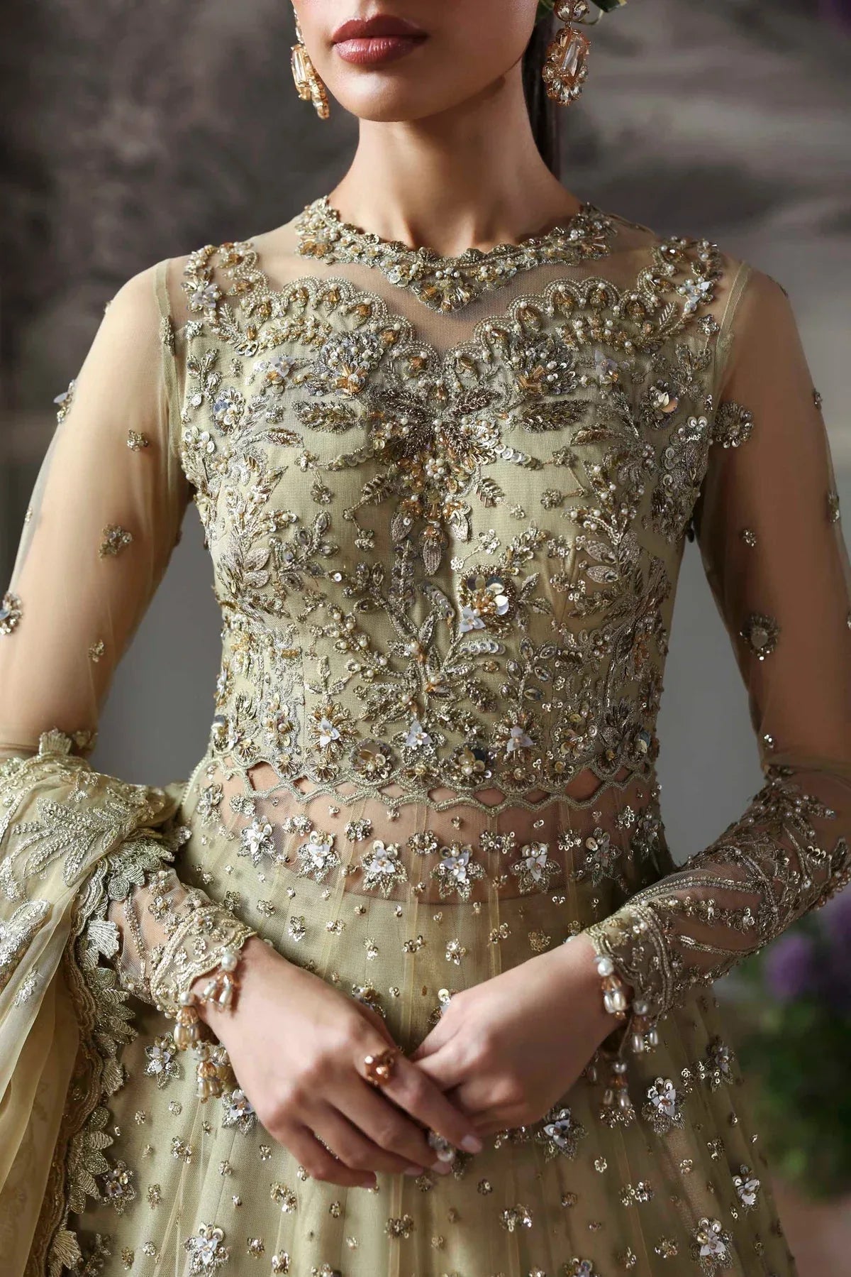 Akbar Aslam | Deewani Wedding Formals | Mintara - Aqsa Fabrics