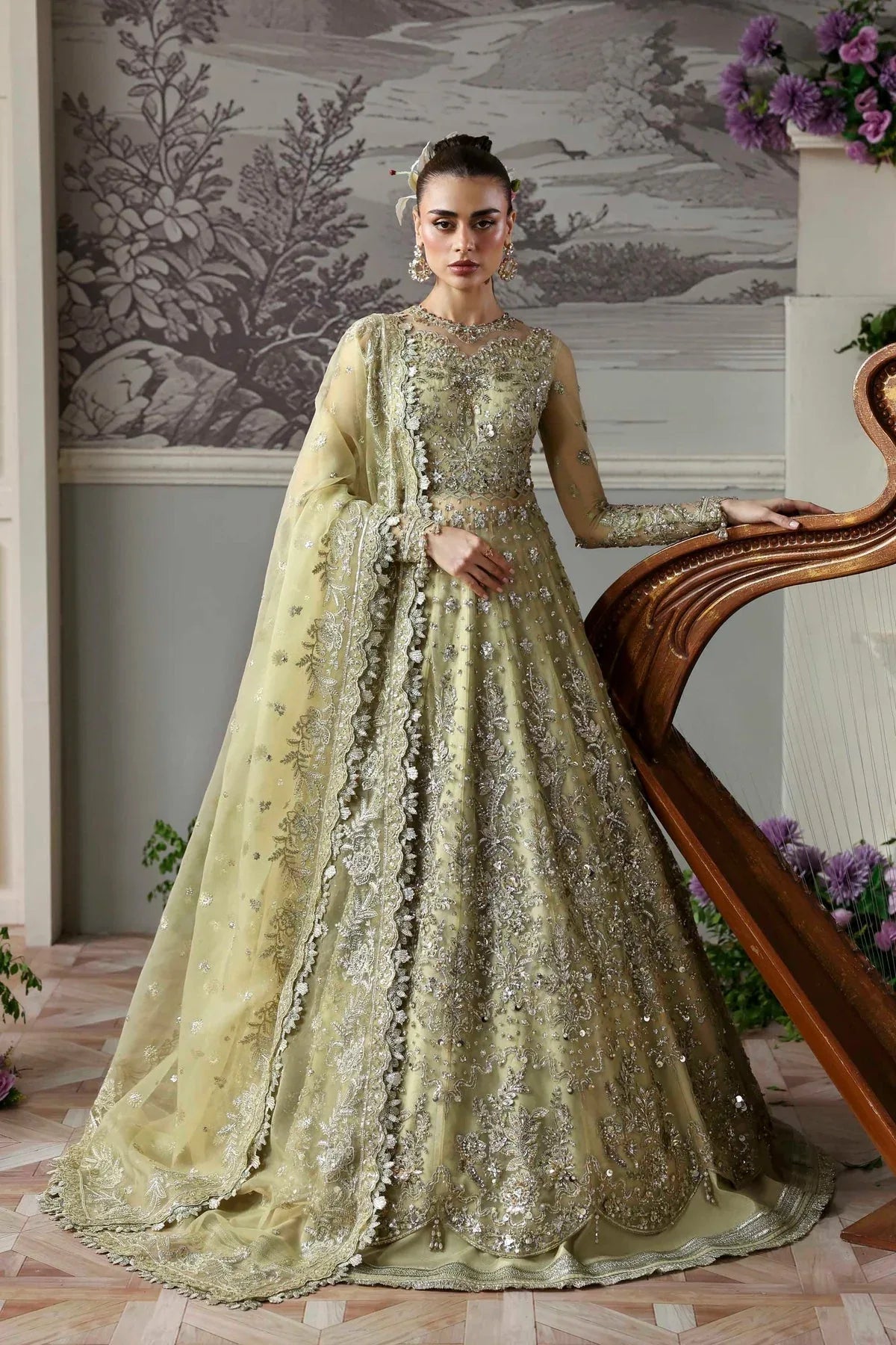 Akbar Aslam | Deewani Wedding Formals | Mintara - Aqsa Fabrics