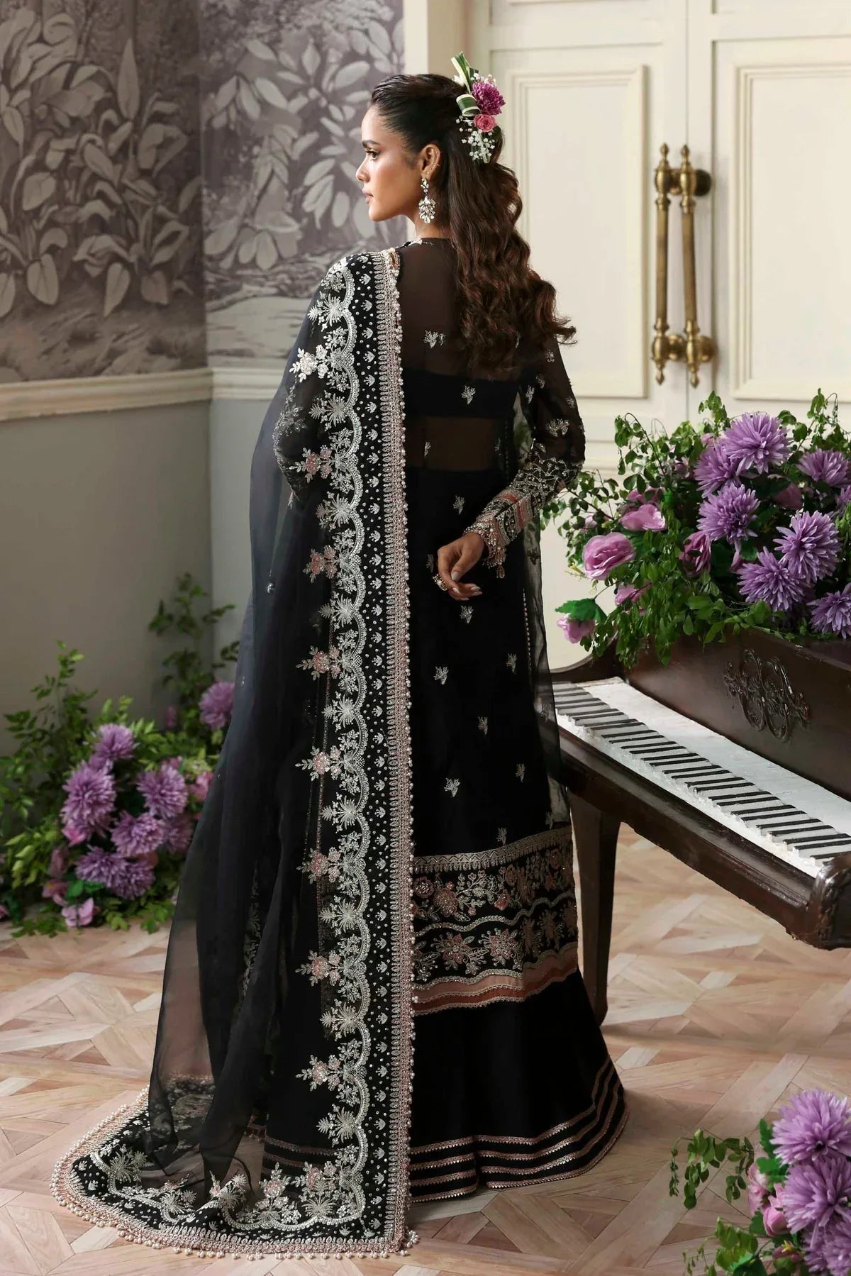 Akbar Aslam | Deewani Wedding Formals | Nocturne - Aqsa Fabrics