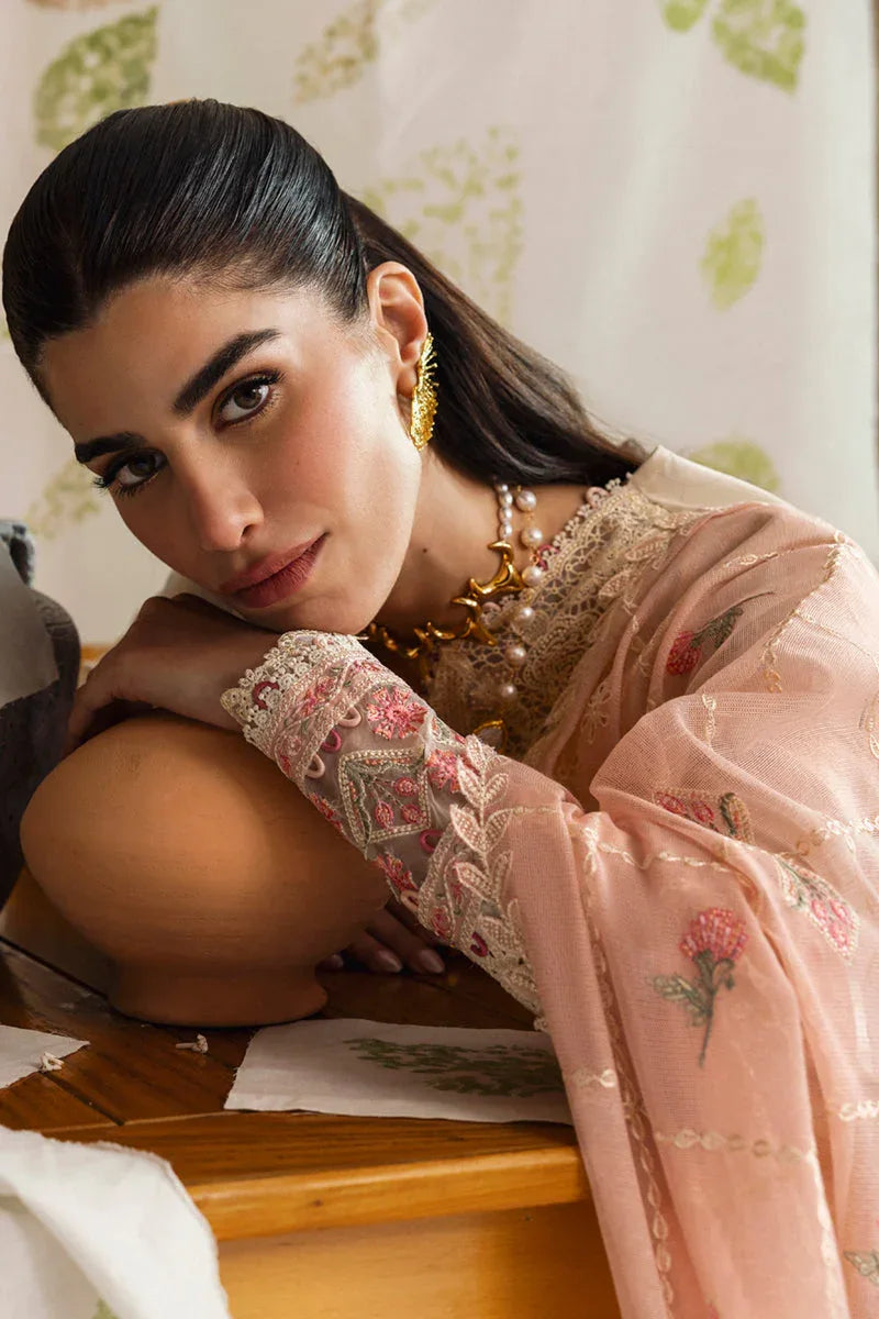 Qalamkar | Qlinekari Lawn | DC-07 Tyrah - Aqsa Fabrics