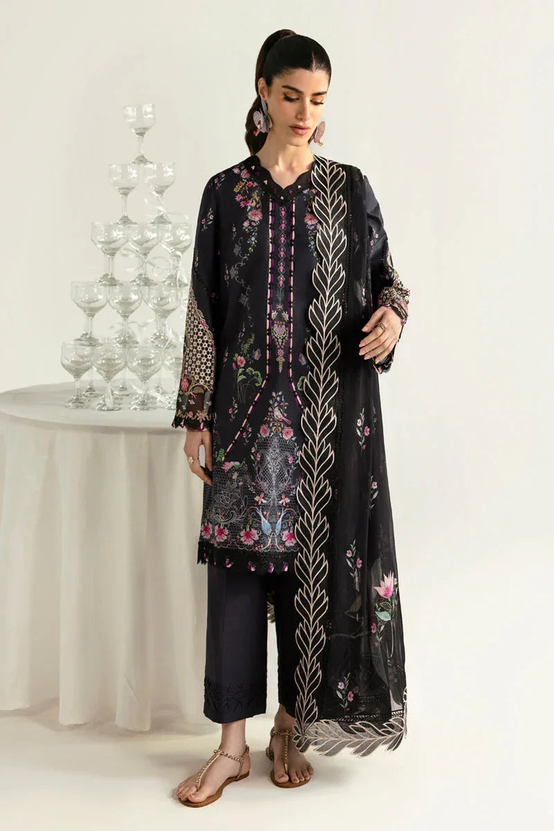 Qalamkar | Q Prints 2025 | PQ-03 RIDA - Aqsa Fabrics