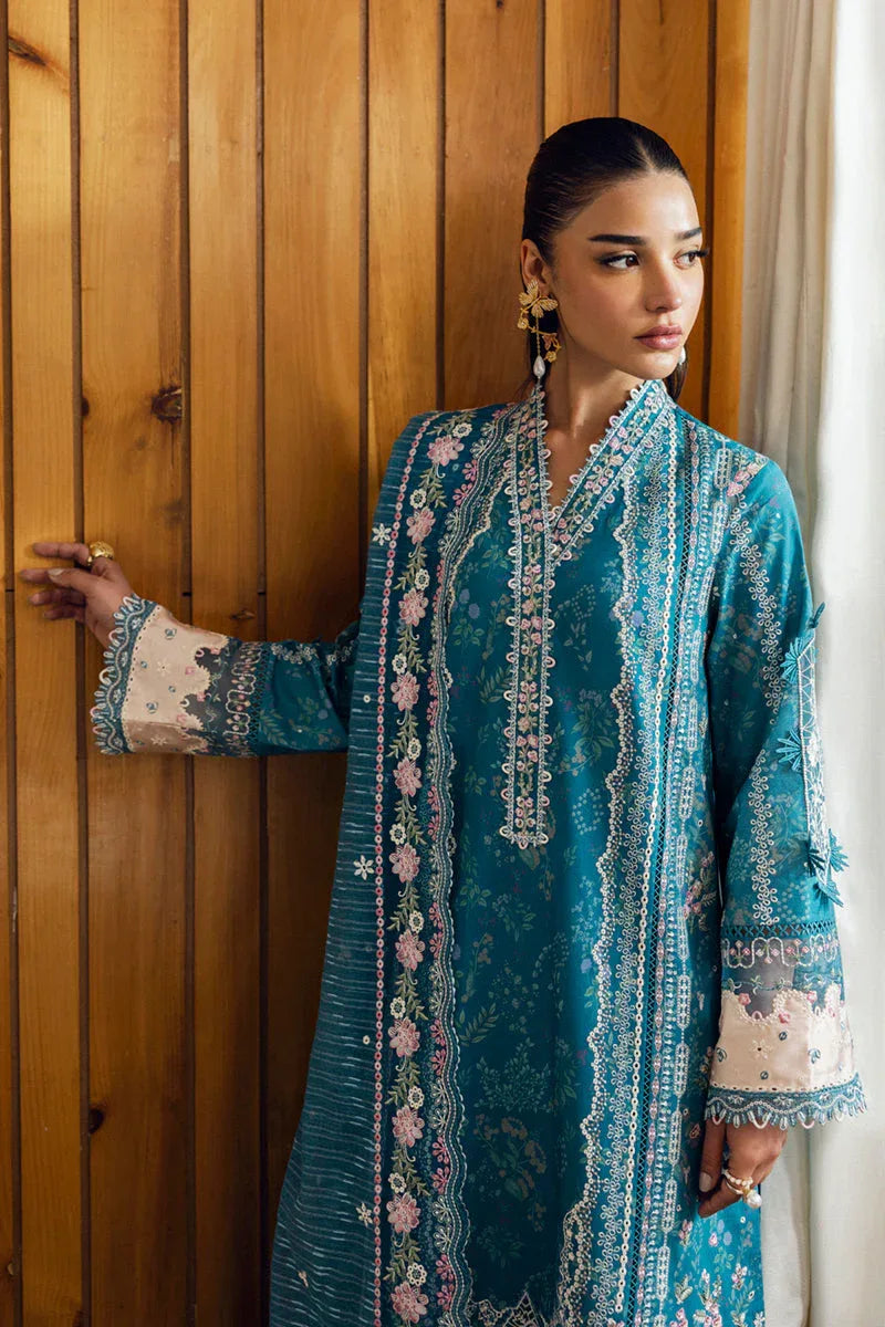 Qalamkar | Qlinekari Lawn | DC-10 Fina - Aqsa Fabrics