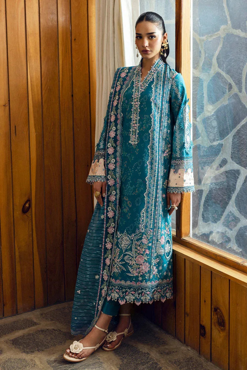 Qalamkar | Qlinekari Lawn | DC-10 Fina - Aqsa Fabrics