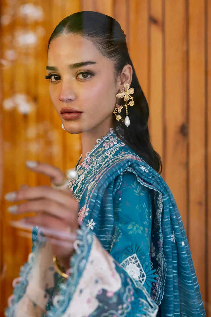 Qalamkar | Qlinekari Lawn | DC-10 Fina - Aqsa Fabrics
