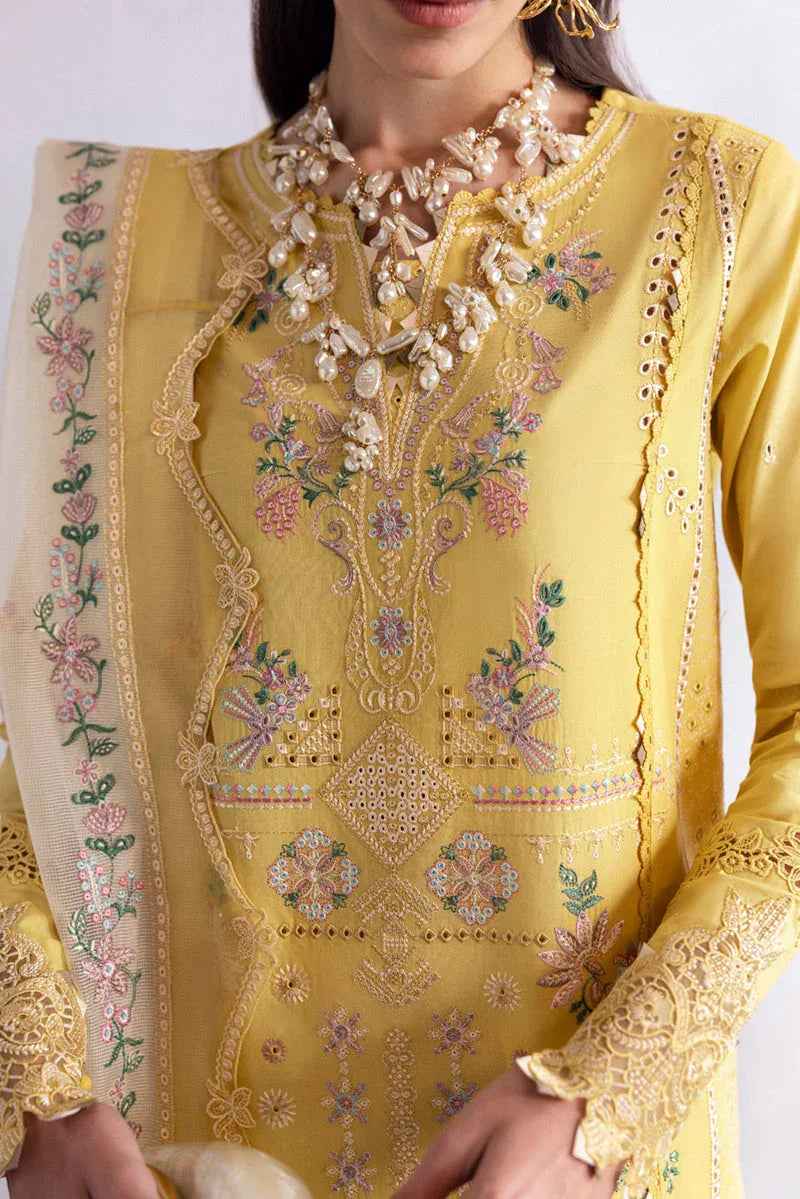 Qalamkar | Qlinekari Lawn | DC-09 Enya - Aqsa Fabrics