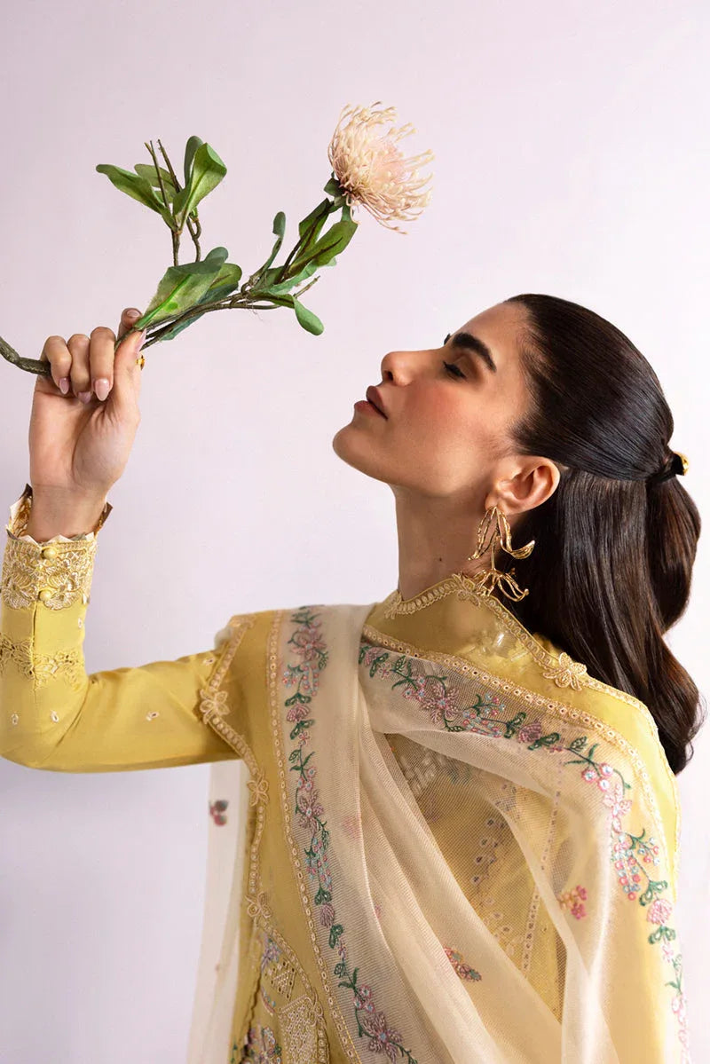 Qalamkar | Qlinekari Lawn | DC-09 Enya - Aqsa Fabrics