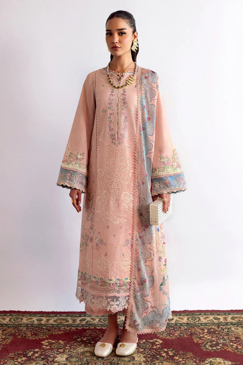 Qalamkar | Qlinekari Lawn | DC-11 Hedi - Aqsa Fabrics