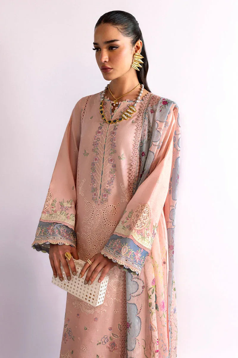 Qalamkar | Qlinekari Lawn | DC-11 Hedi - Aqsa Fabrics