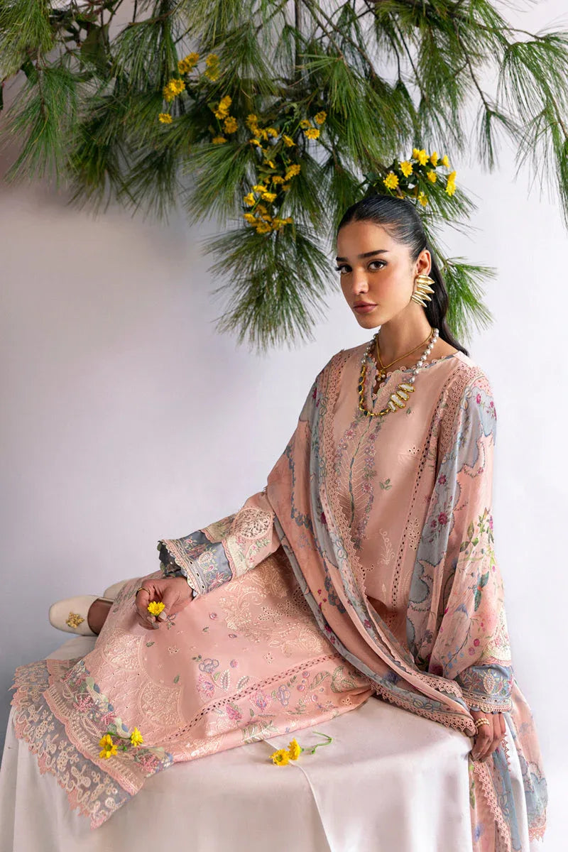 Qalamkar | Qlinekari Lawn | DC-11 Hedi - Aqsa Fabrics