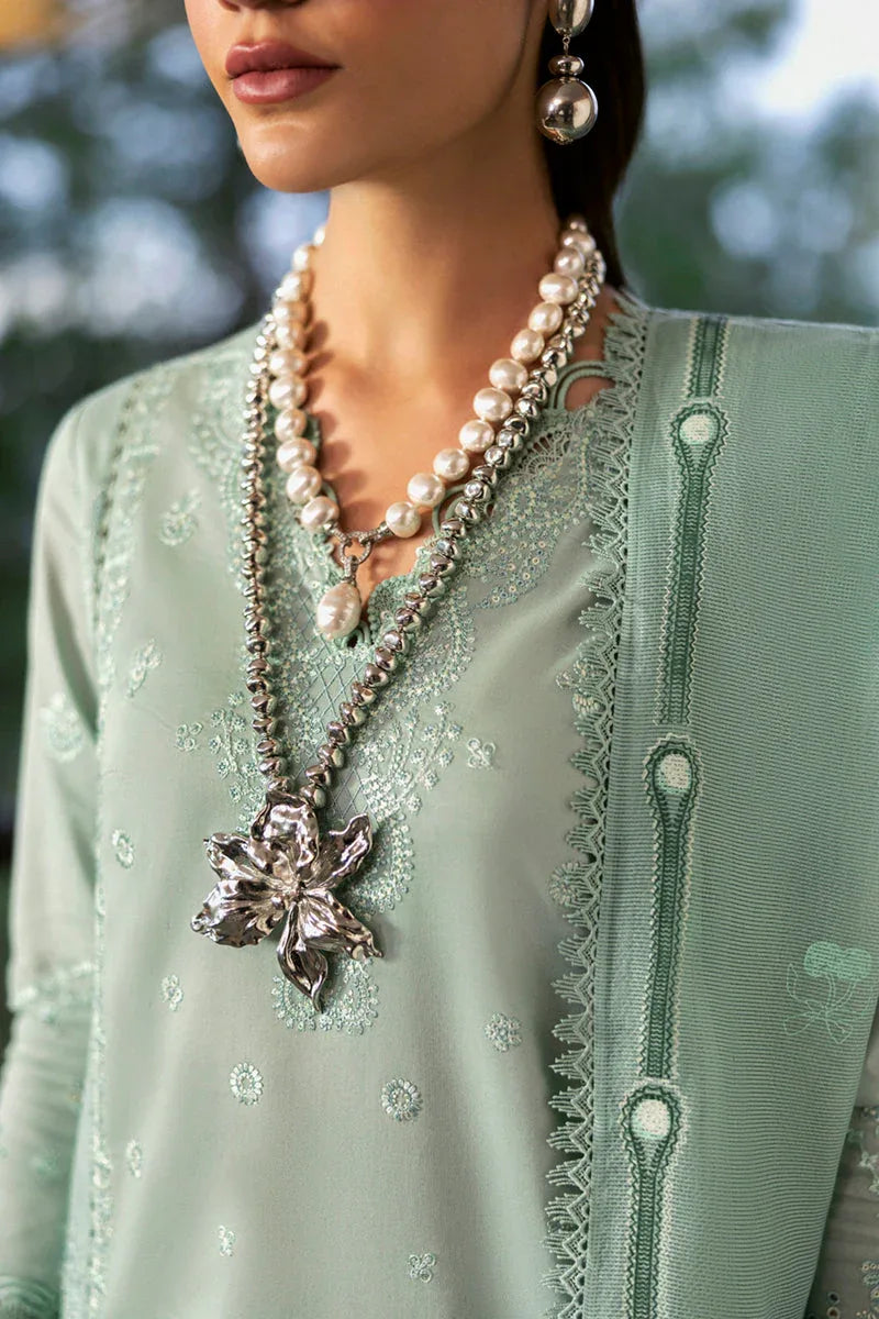 Qalamkar | Qlinekari Lawn | DC-15 Elira - Aqsa Fabrics