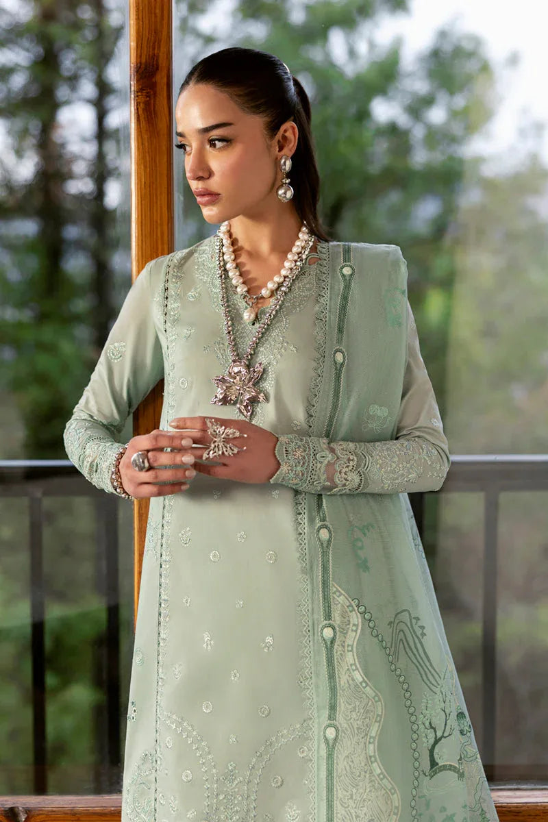 Qalamkar | Qlinekari Lawn | DC-15 Elira - Aqsa Fabrics