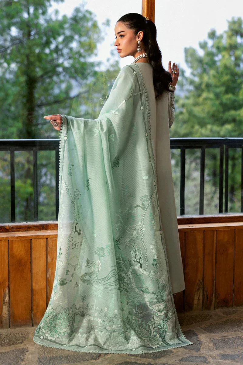 Qalamkar | Qlinekari Lawn | DC-15 Elira - Aqsa Fabrics