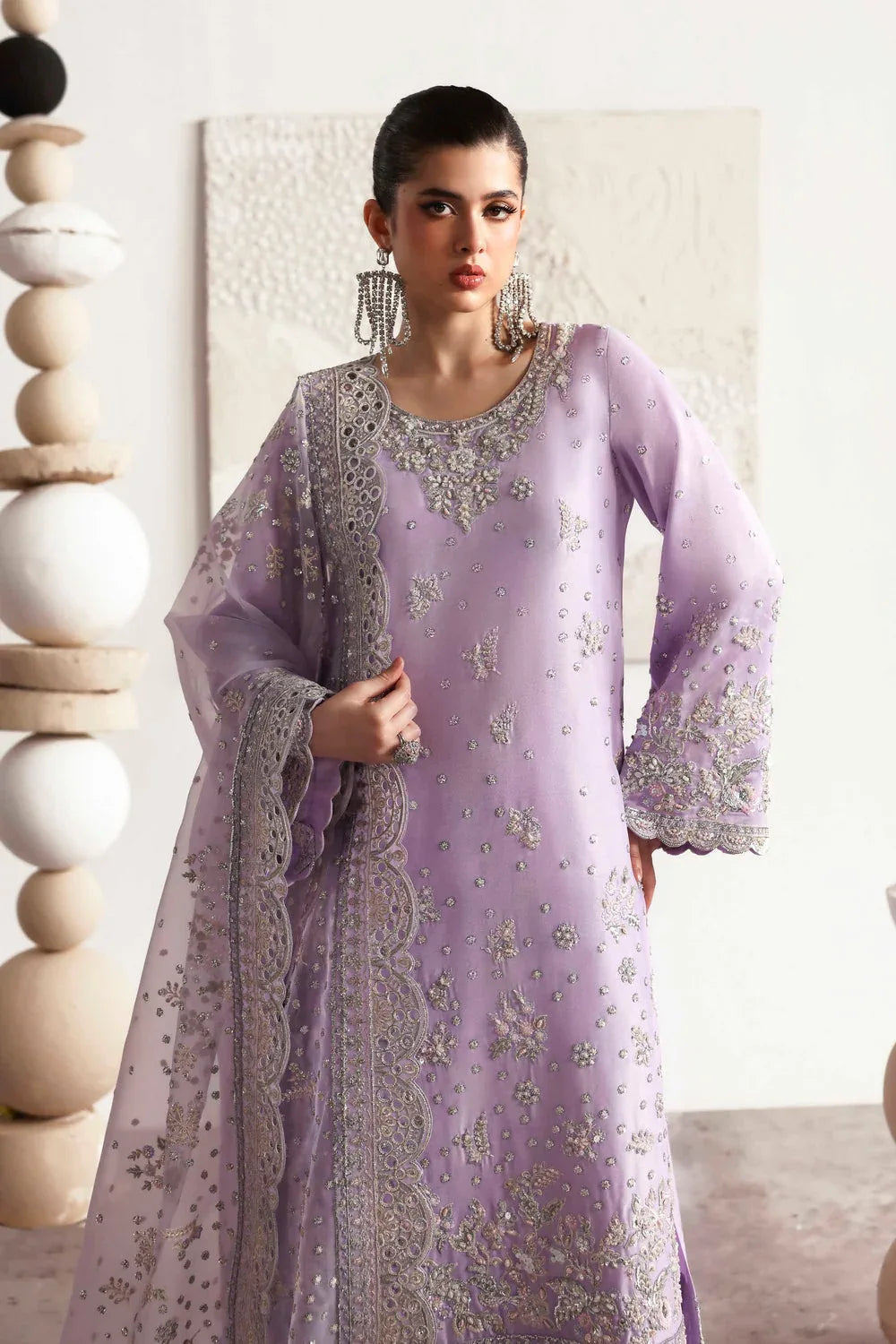 Akbar Aslam | Luxury Formals 25 | Champagne - Aqsa Fabrics