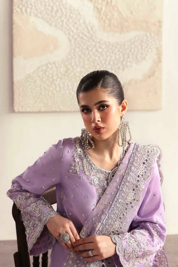 Akbar Aslam | Luxury Formals 25 | Champagne - Aqsa Fabrics