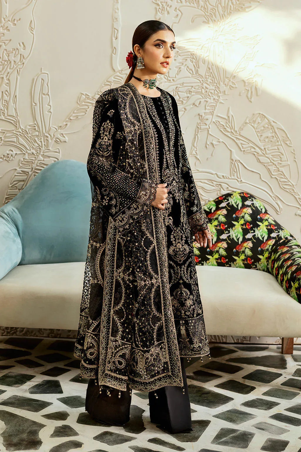Ramsha | Velvet Collection | V-603 - Aqsa Fabrics