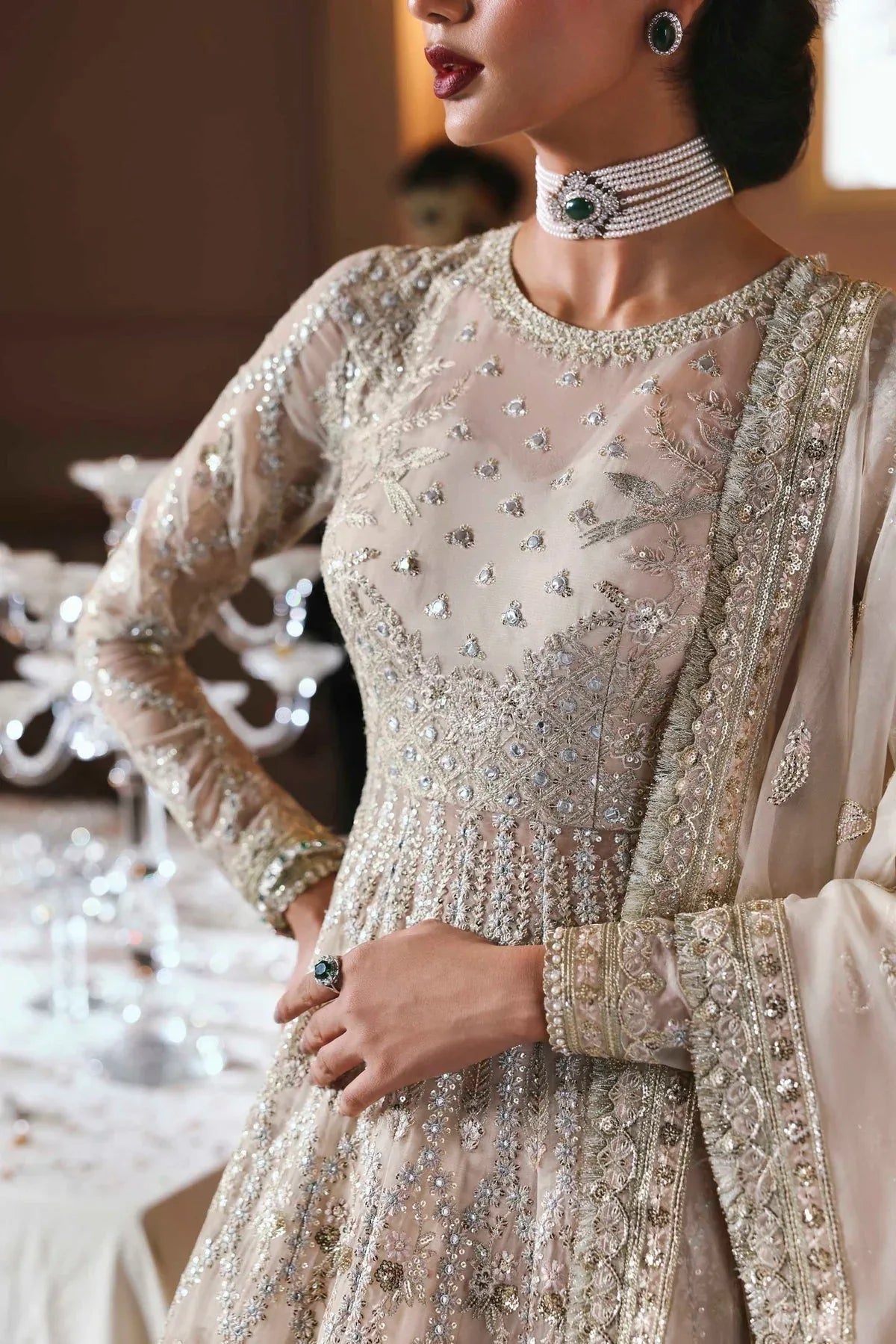 Akbar Aslam | Deewani Wedding Formals | Gulnisa - Aqsa Fabrics