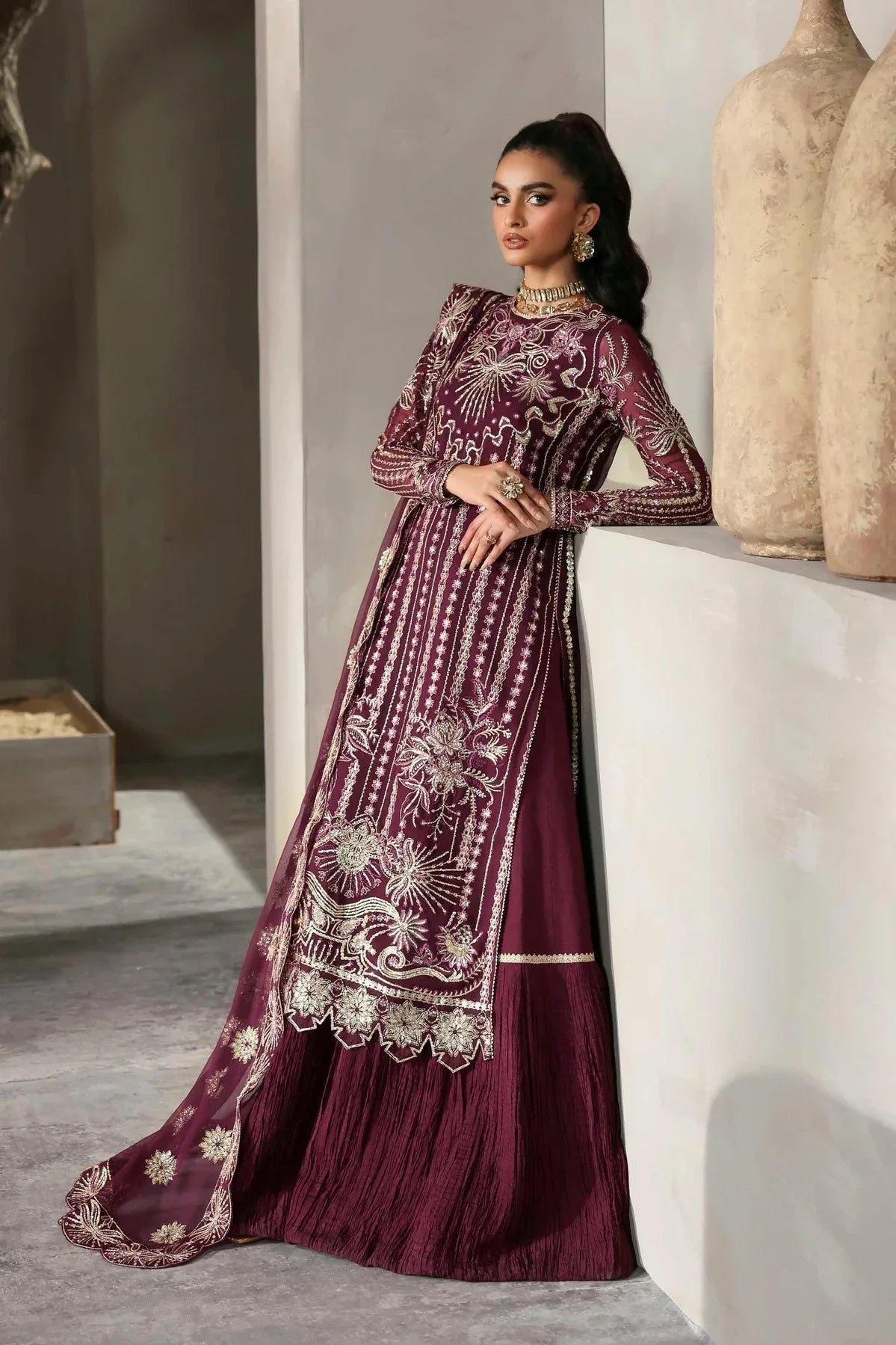 Akbar Aslam | Meeras Luxury Chiffon 25 | Mahin - Aqsa Fabrics