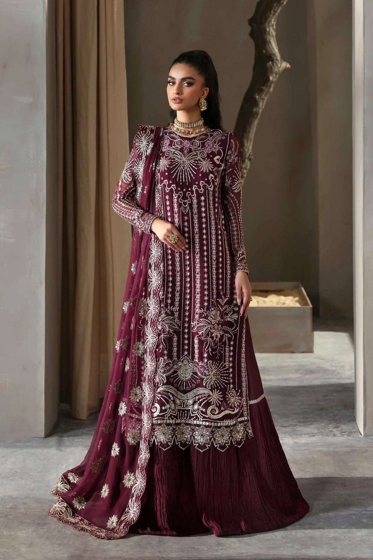 Akbar Aslam | Meeras Luxury Chiffon 25 | Mahin - Aqsa Fabrics