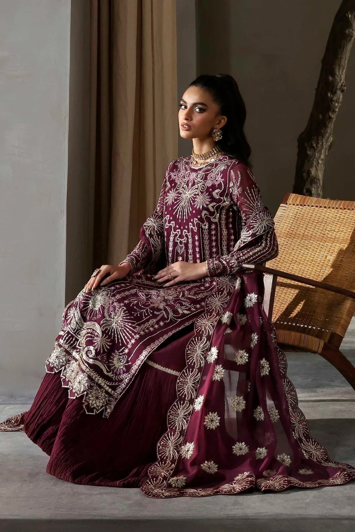 Akbar Aslam | Meeras Luxury Chiffon 25 | Mahin - Aqsa Fabrics