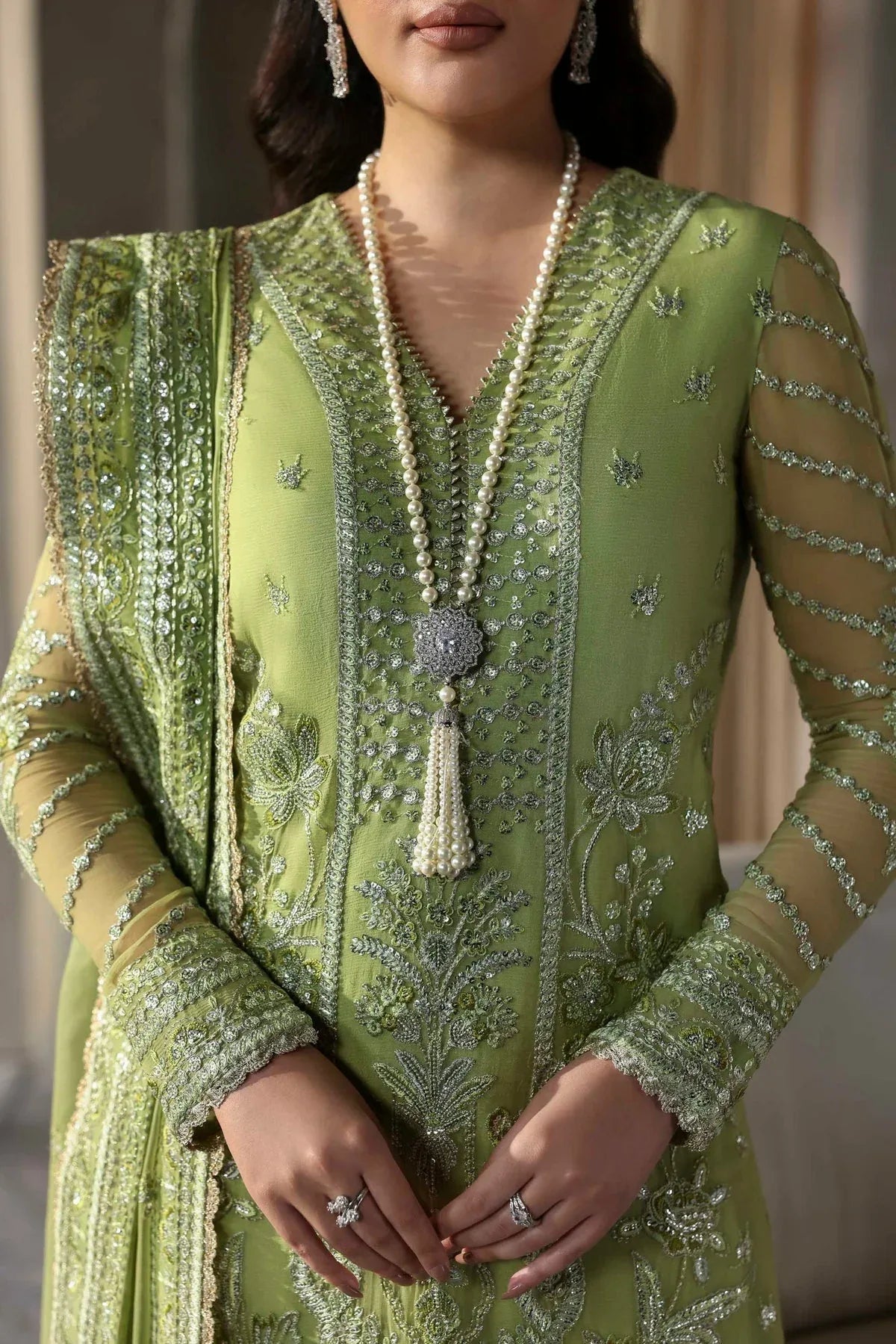 Akbar Aslam | Meeras Luxury Chiffon 25 | Verdaz - Aqsa Fabrics