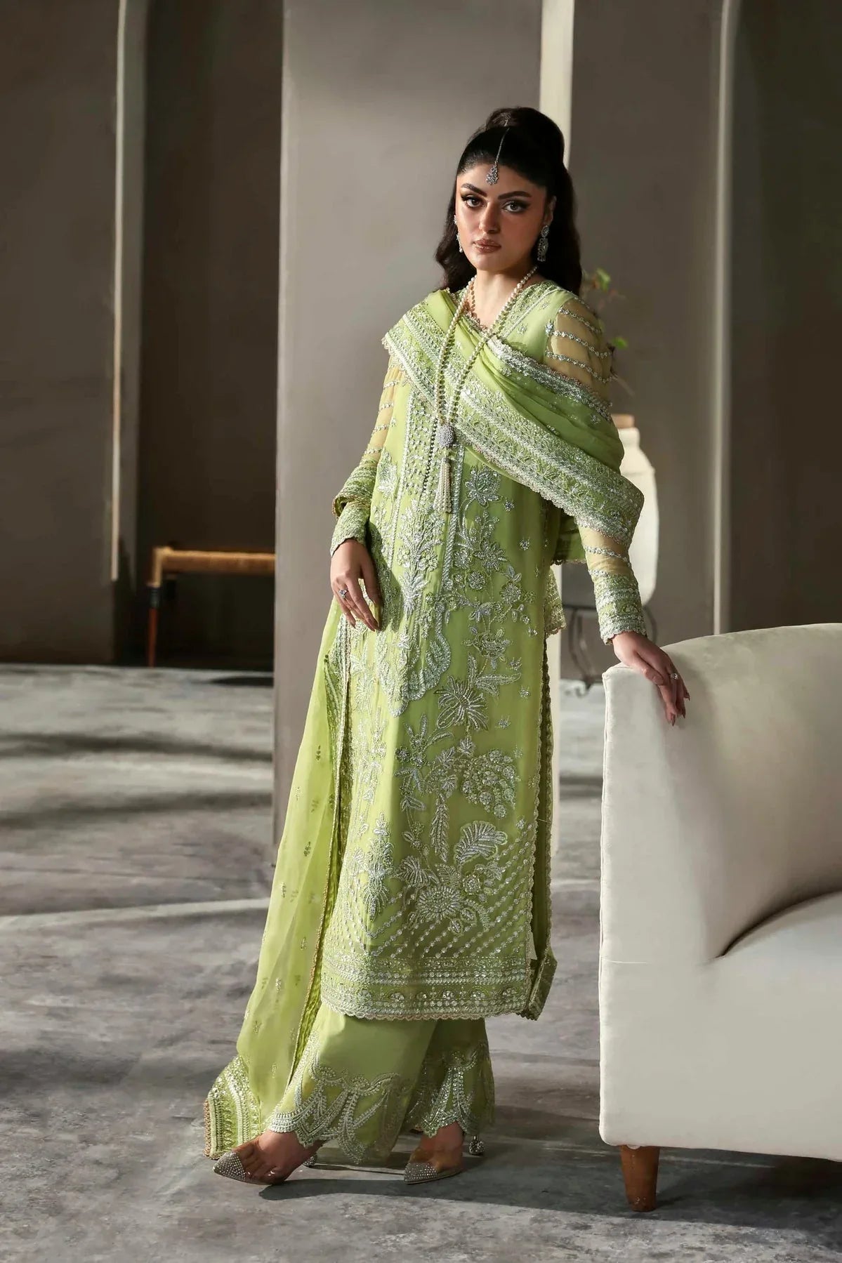 Akbar Aslam | Meeras Luxury Chiffon 25 | Verdaz - Aqsa Fabrics