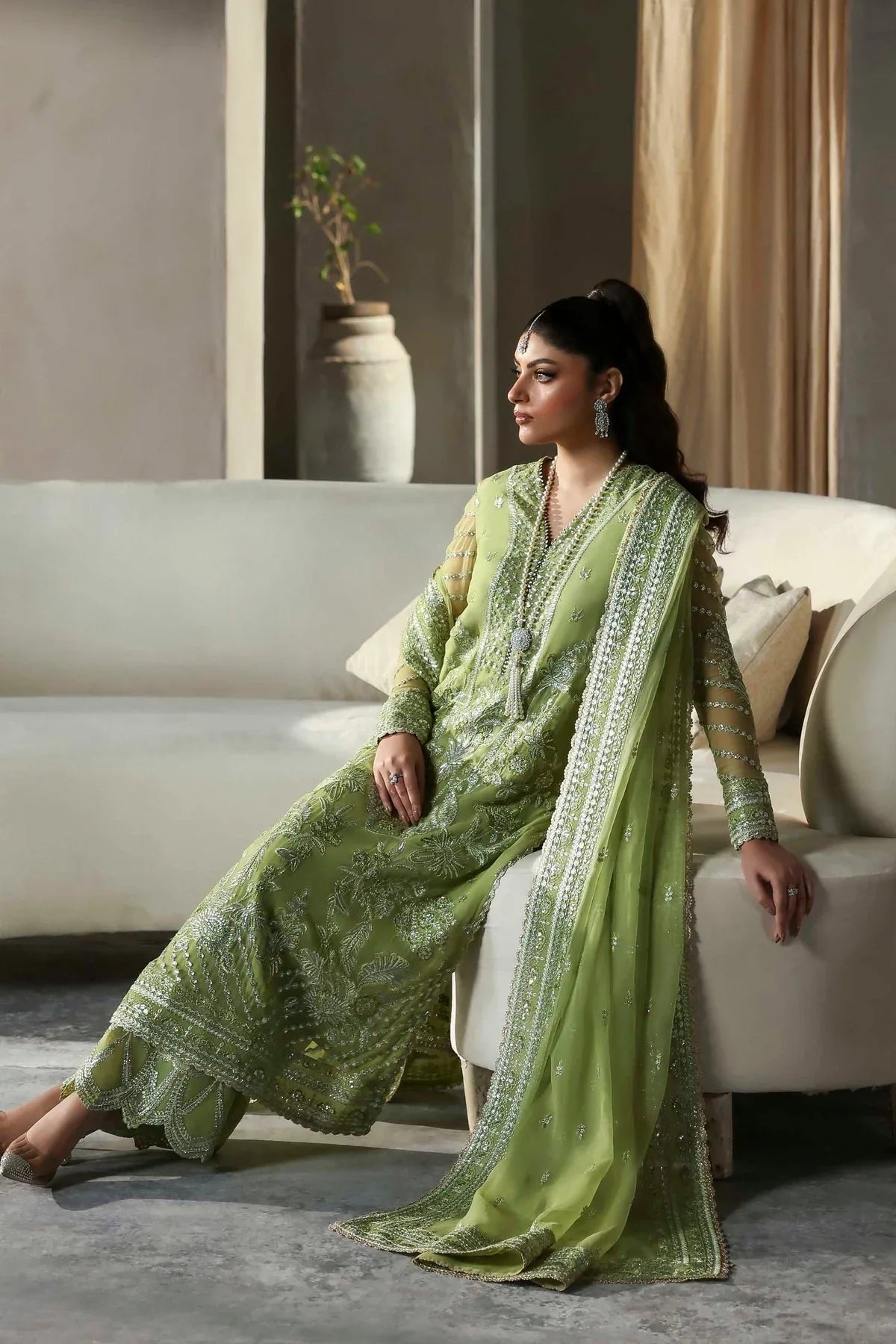 Akbar Aslam | Meeras Luxury Chiffon 25 | Verdaz - Aqsa Fabrics