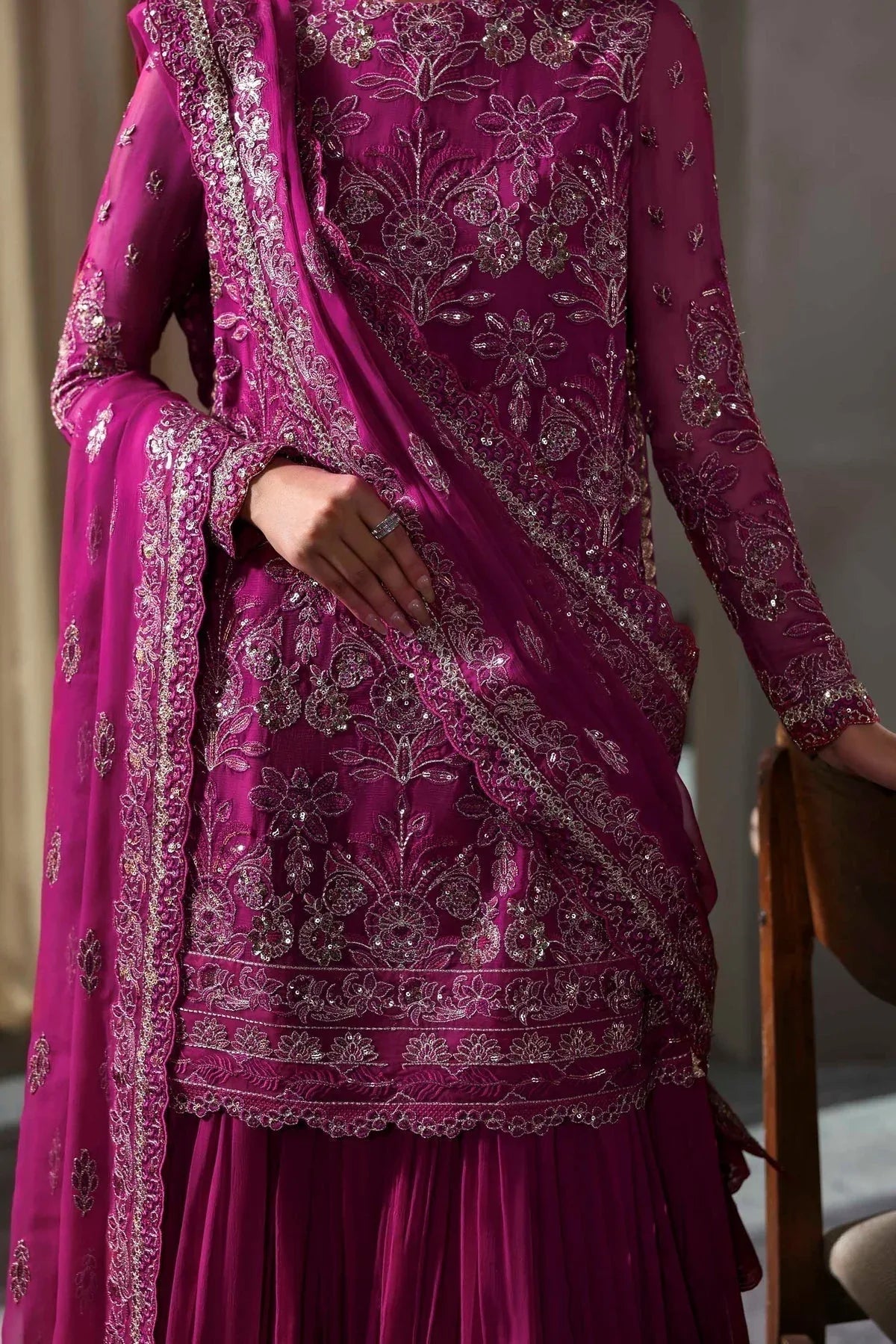 Akbar Aslam | Meeras Luxury Chiffon 25 | Mehzar - Aqsa Fabrics