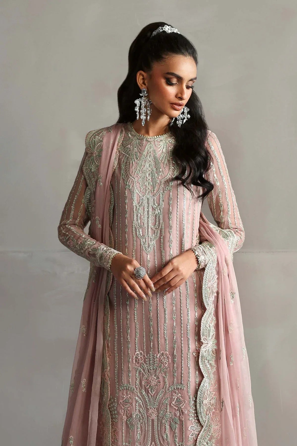 Akbar Aslam | Meeras Luxury Chiffon 25 | Gulnour - Aqsa Fabrics